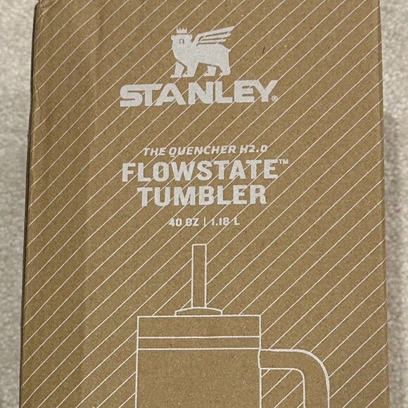 Stanley Brown 40oz Tumbler Laser w/ Brown Gem Straw Topper &Brown Boot Sleeve lv - Picture 6 of 7